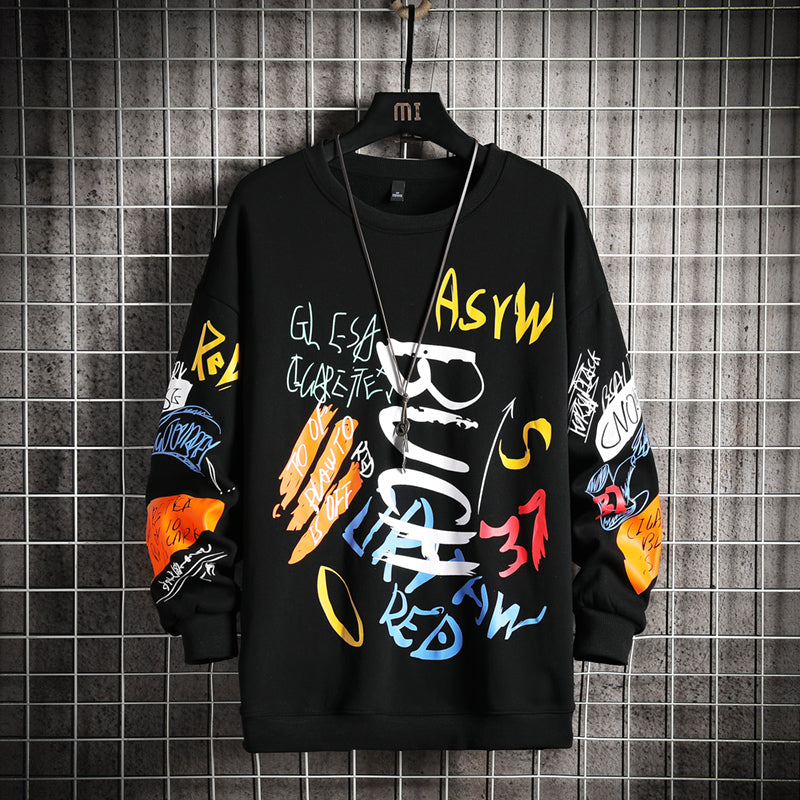 Sweatshirt Men Harajuku Oversized Japanese Streetwear Hip Hop Black Hoodie Men Sweatshirts Hoodies
