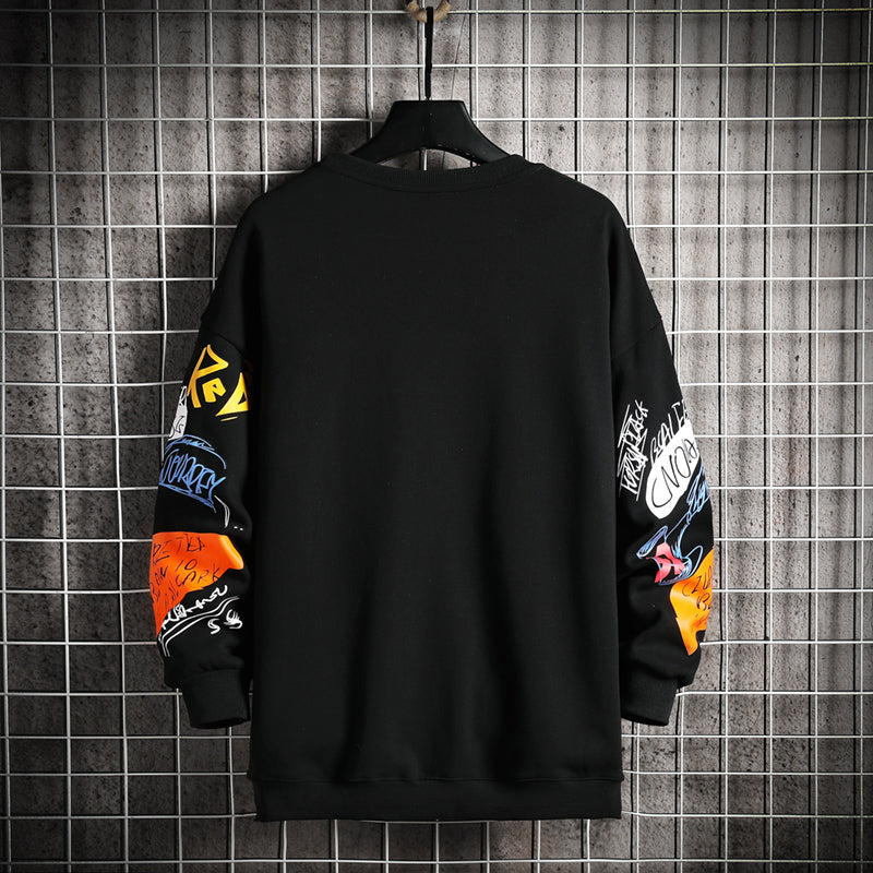 Sweatshirt Men Harajuku Oversized Japanese Streetwear Hip Hop Black Hoodie Men Sweatshirts Hoodies