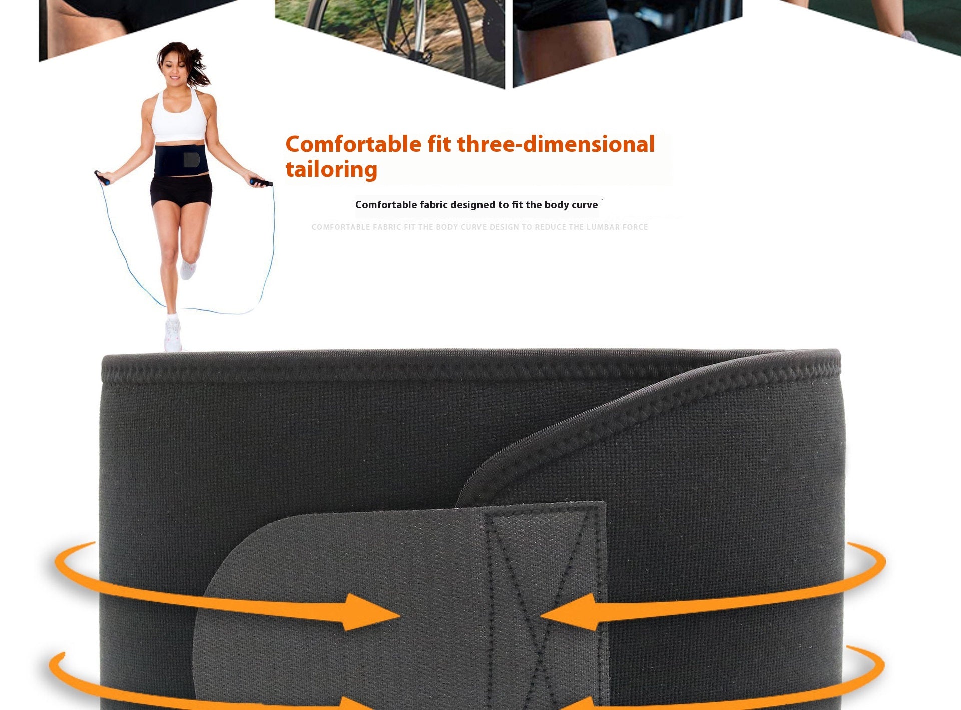 Heißer Lendenstützgürtel Fitness Sport Taillengürtel Gürtel Neopren Schweiß Lendenstütze