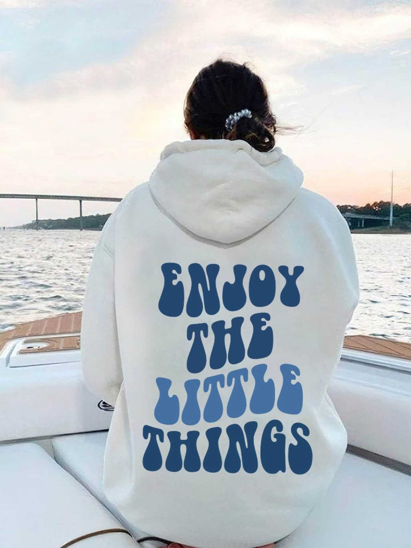 Hoodie Rückseite Text Oversized Hoodie