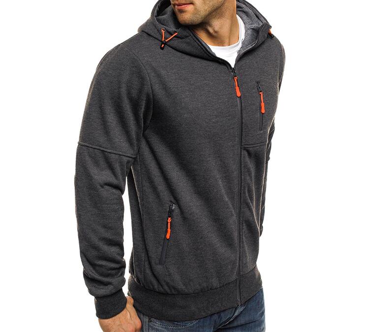 Herren Hoodie Baumwolljacke
