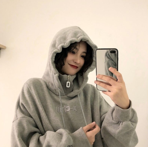 Damen Hoodies Herbst Winter Neuer Koreanischer Stil Studenten Locker Bestickt Einfach Plus Samt Hohe Qualität Weiche Damenbekleidung Schick