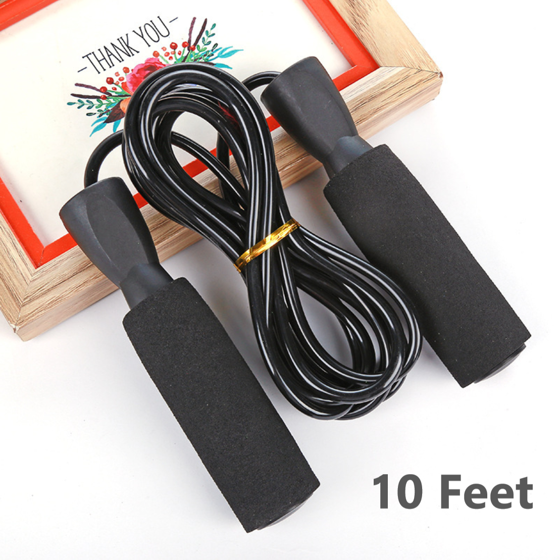 Adjustable Speed Jump Rope for Gym, Aerobics and Boxing Training - Tangle-Free Fitness Jump Rope with Ball Bearings, High-Speed Jumping Equipment