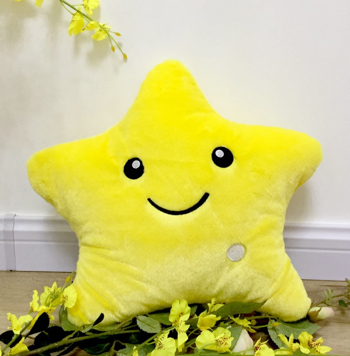 Star luminous decorative pillows