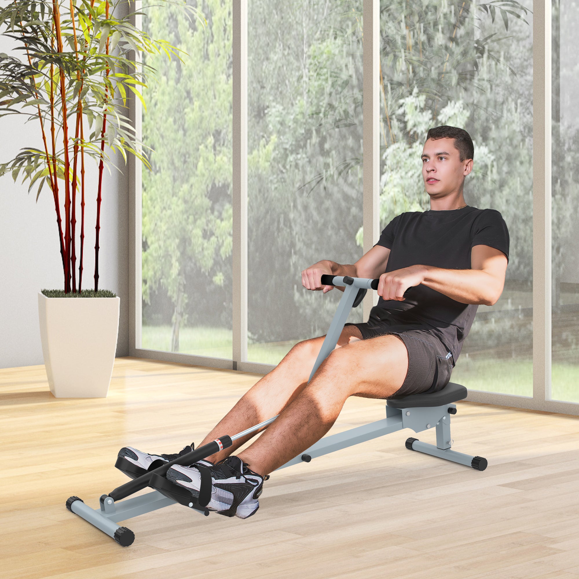 Rudergerät Cardio Ruder-Workout Fitness Körperstraffer Heimtrainer Training