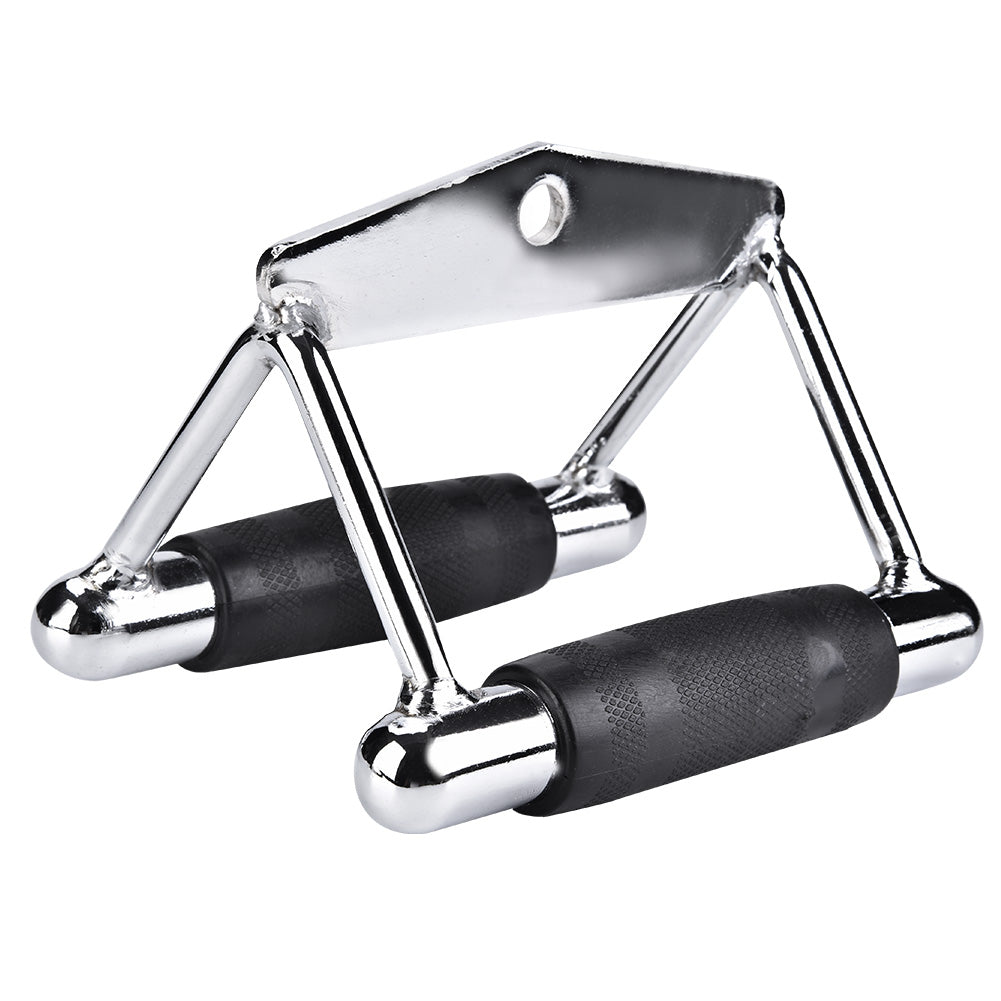 Steel chin triangle handle for fitness exercises on the cable pulley, for cable machines at home or in the gym