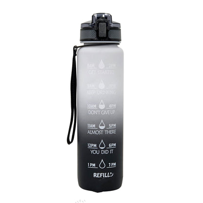 10 00Ml Sports Water Bottle Gradient Plastic Water Cup