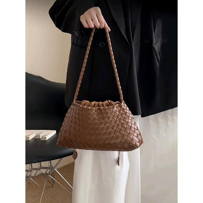 Authentische Lederweberei Knödeltasche Damenhand Schulter Achseltasche