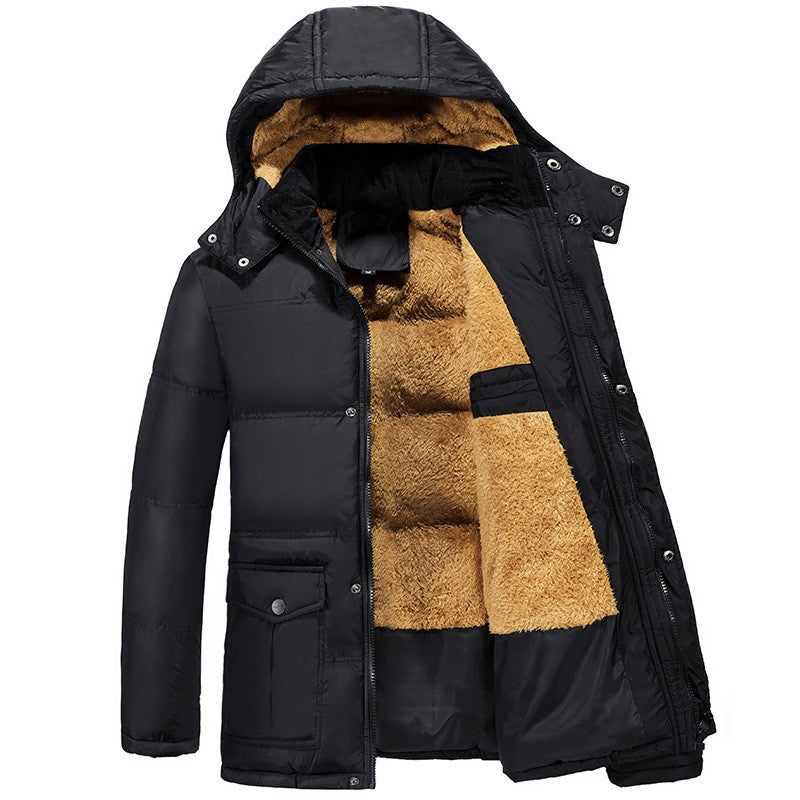 Velvet lined jacket for men