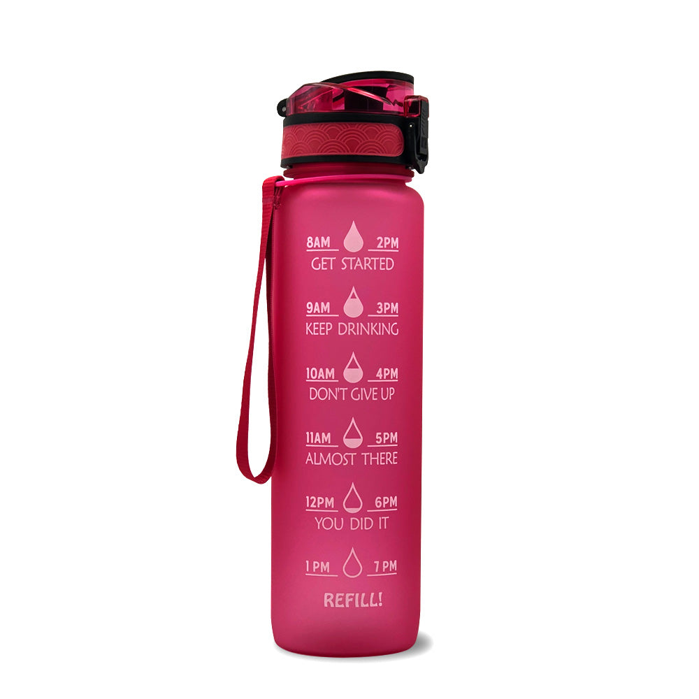 10 00Ml Sports Water Bottle Gradient Plastic Water Cup