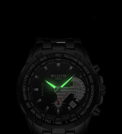 Herrenuhr mit Quarzwerk, wasserdichte Sportuhr, Herrenarmbanduhr