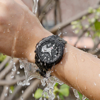 Herrenuhr mit Quarzwerk, wasserdichte Sportuhr, Herrenarmbanduhr
