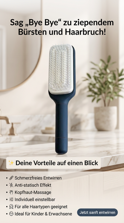 🪮 Premium Detangling &amp; Massage Hairbrush – Gentle &amp; Anti-Frizz