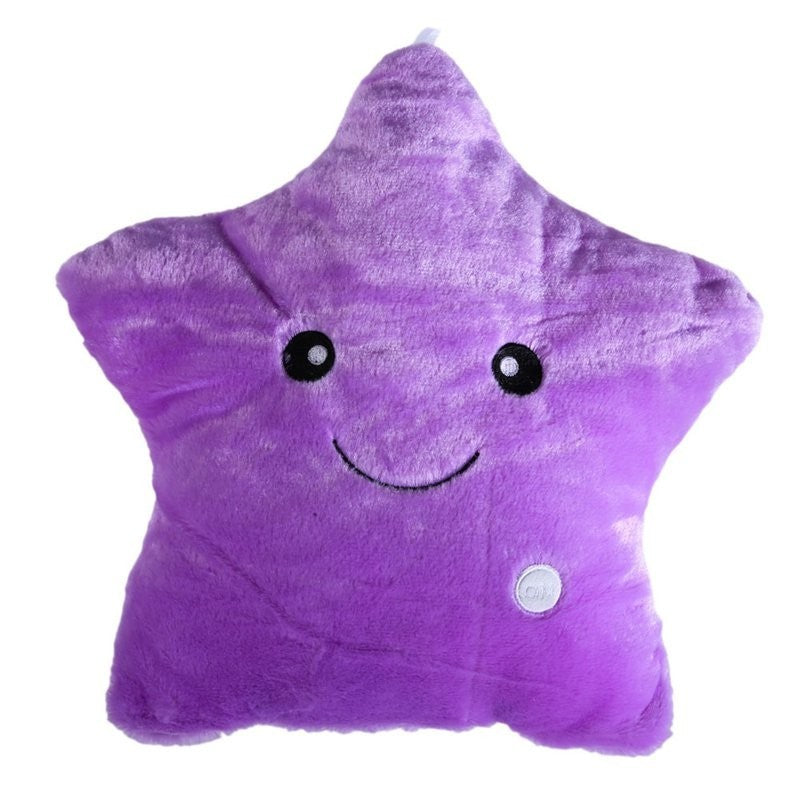 Star luminous decorative pillows
