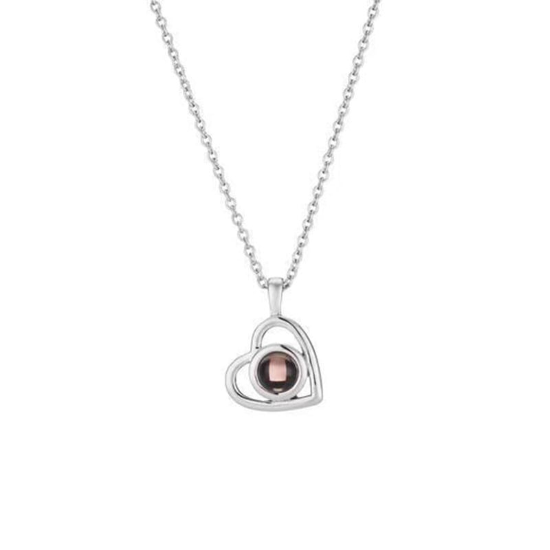 100 Sprachen Ich liebe dich Halskette Nano-Projektion