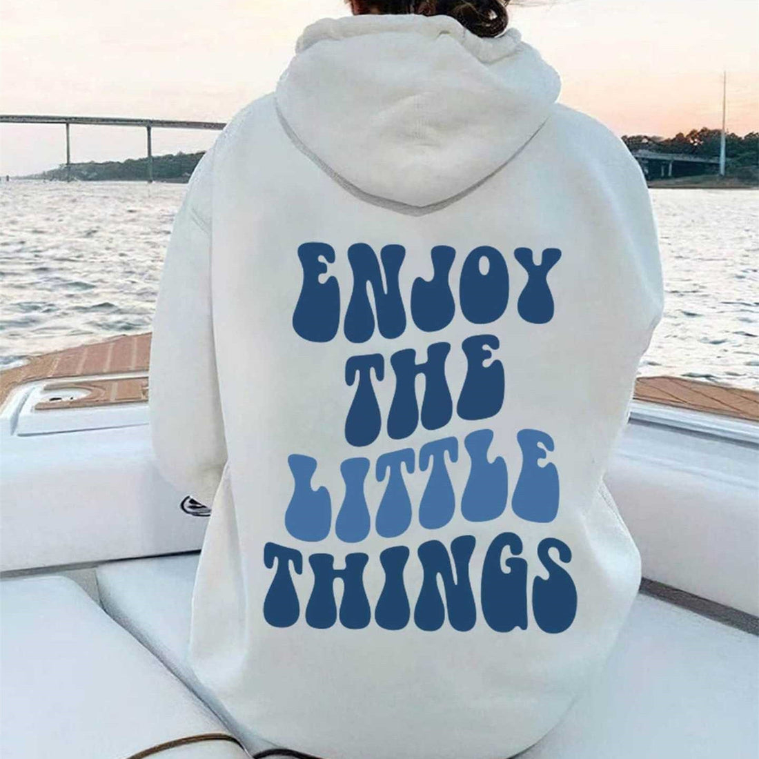 Hoodie Rückseite Text Oversized Hoodie