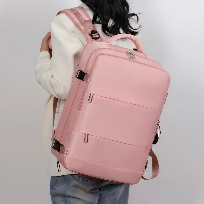 Neuer Reise-Rucksack für Damen, großvolumiger Reise- und Nass-/Trockengepäck-Rucksack, Laptop-Rucksack, Tasche für Studenten