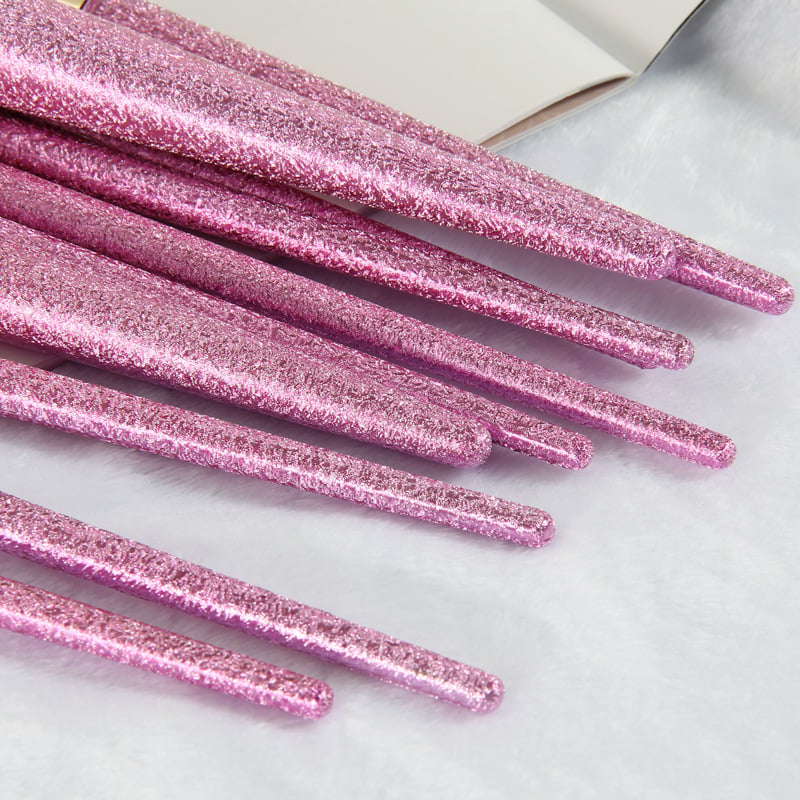 10 Kristall-Make-up-Pinsel