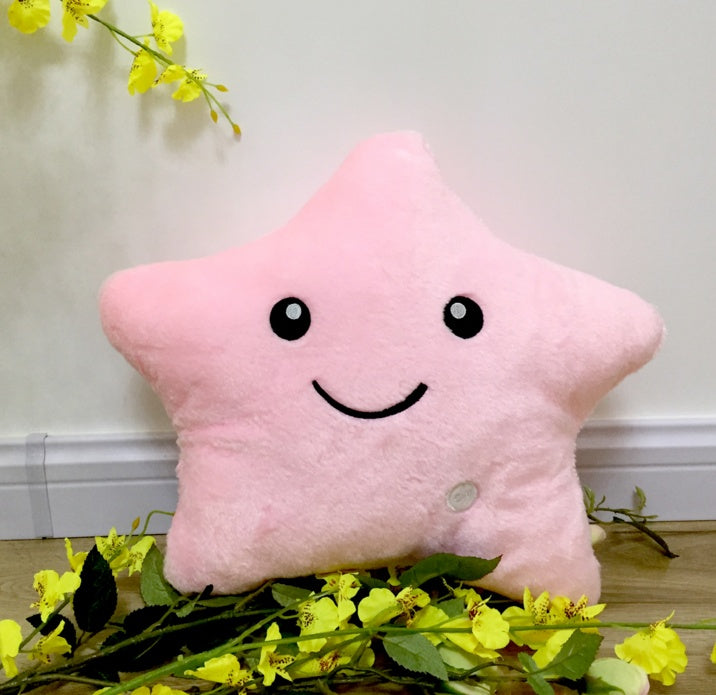 Star luminous decorative pillows