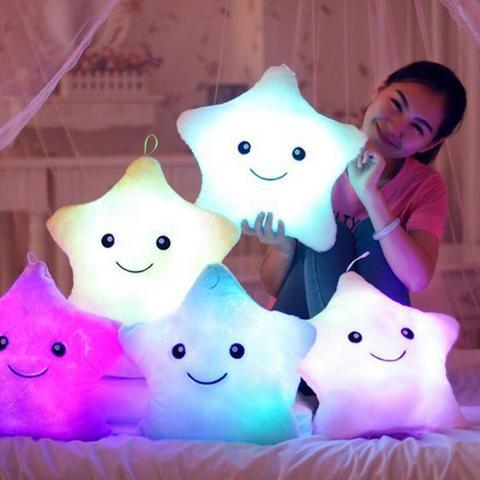 Star luminous decorative pillows