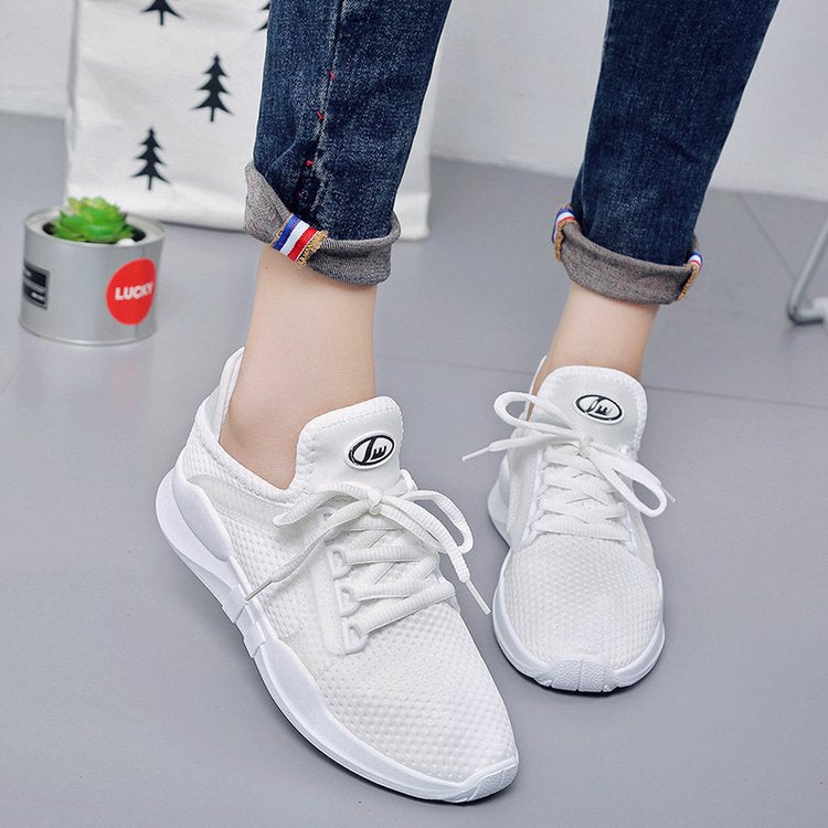 Sommerlaufschuhe, Freizeitschuhe, Atmungsaktive Weiße Schuhe für Schüler