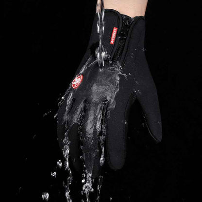 Touchscreen Reiten Motorrad Schiebe Wasserdichte Handschuhe Fleece