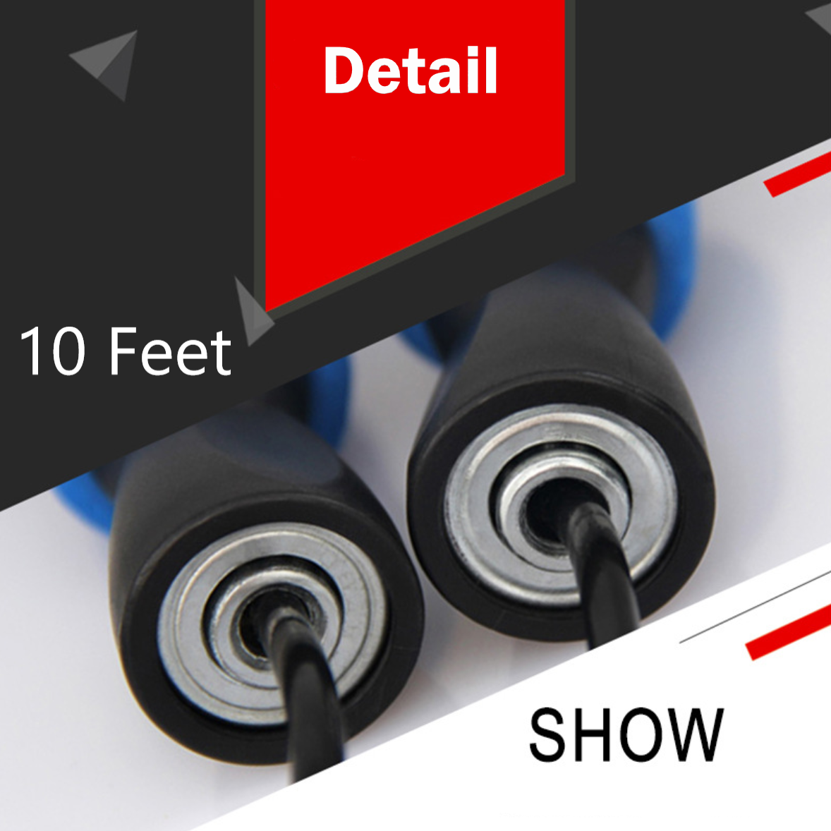 Adjustable Speed ​​Jump Rope for Gym, Aerobics and Boxing Training - Tangle-Free Fitness Jump Rope with Ball Bearings, High-Speed ​​Jumping Equipment