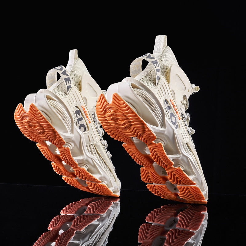 Herrenschuhe  Trendige Basketball-Sneaker mit dicker Sohle und erhöhender Absatzfunktion