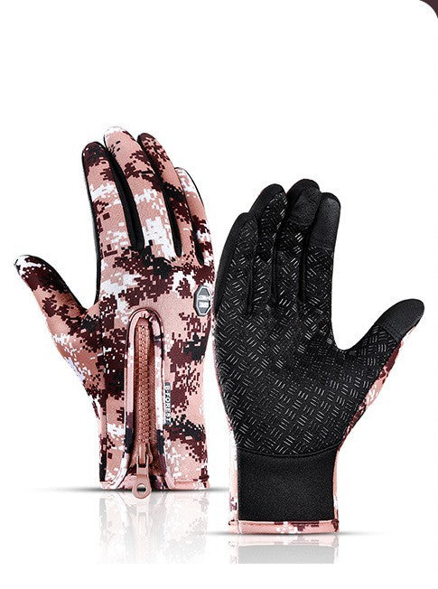 Touchscreen Reiten Motorrad Schiebe Wasserdichte Handschuhe Fleece - MG-warehouse24.de UG