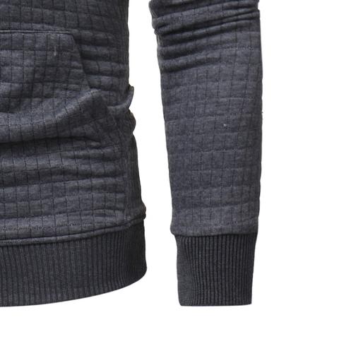 Men Sweatshirt Hoodie With Arm Zipper Long Sleeve Slim Tops 