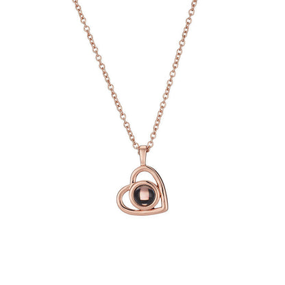 100 Sprachen Ich liebe dich Halskette Nano-Projektion