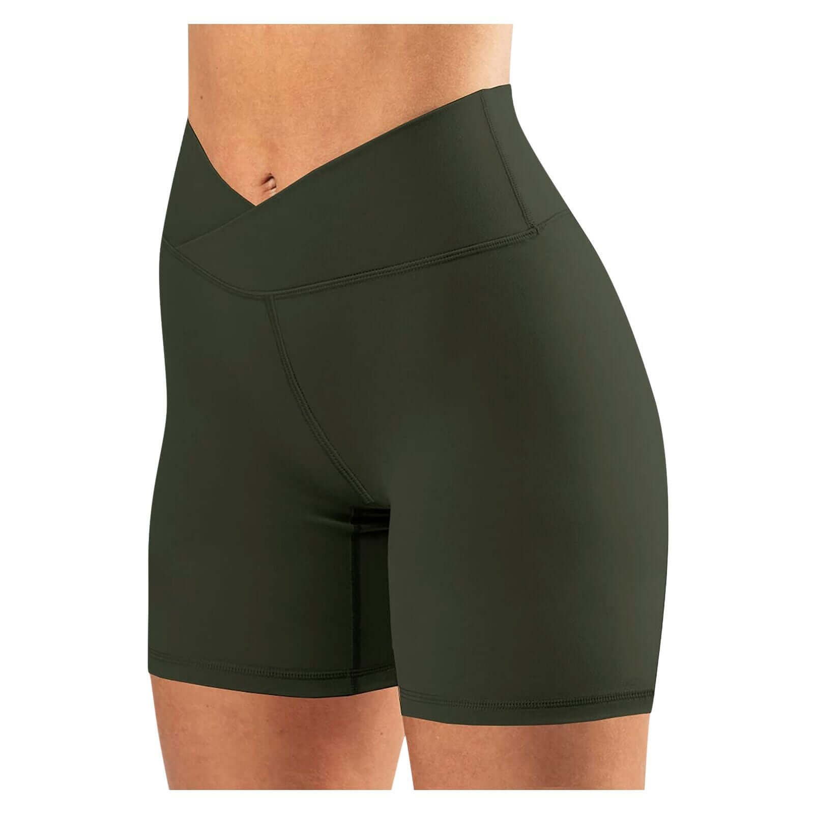 Yoga Fitness Plus Size Leggings Cross-Waist Damen Legging Shorts
