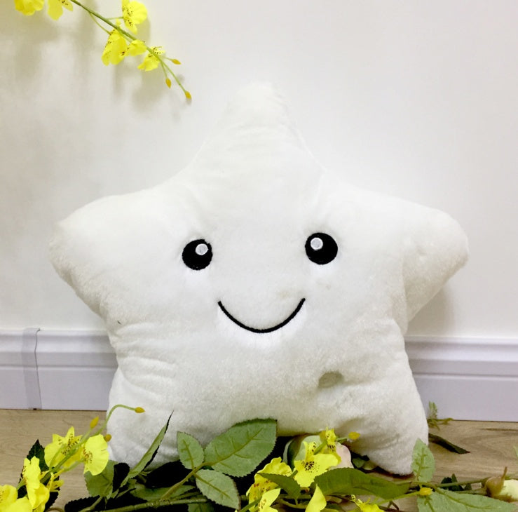 Star luminous decorative pillows
