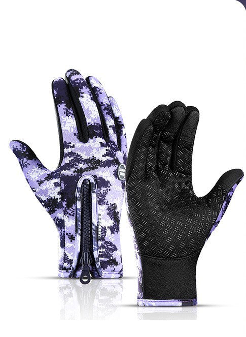 Touchscreen Reiten Motorrad Schiebe Wasserdichte Handschuhe Fleece - MG-warehouse24.de UG
