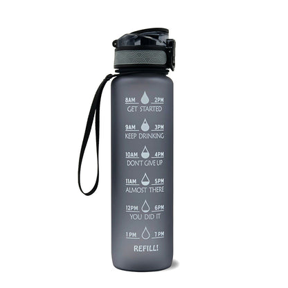 10 00Ml Sports Water Bottle Gradient Plastic Water Cup