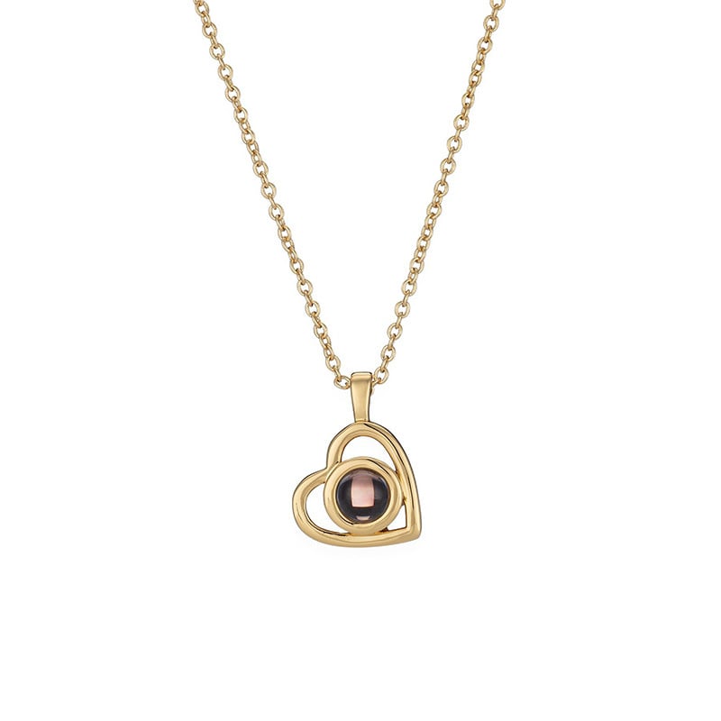 100 Sprachen Ich liebe dich Halskette Nano-Projektion
