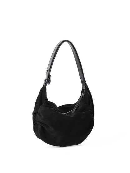Damen Wildleder Schulter Crossbody Dumpling Bag