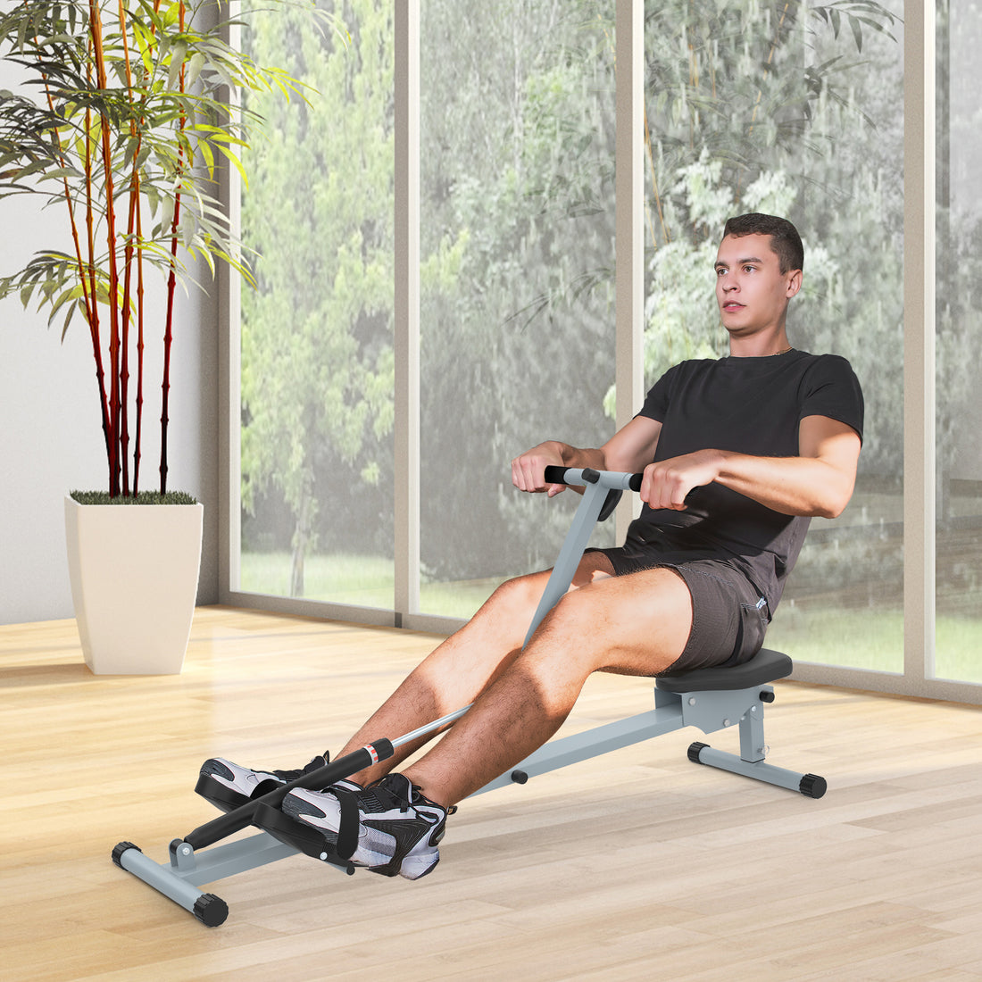 Rudergerät Cardio Ruder-Workout Fitness Körperstraffer Heimtrainer Training