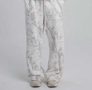 2025  Winter Zweiteilige Sets Damen Camouflage Hoodie Ahornblatt Print Sweatshirt Anzug Sport Hoodie Sportbekleidung