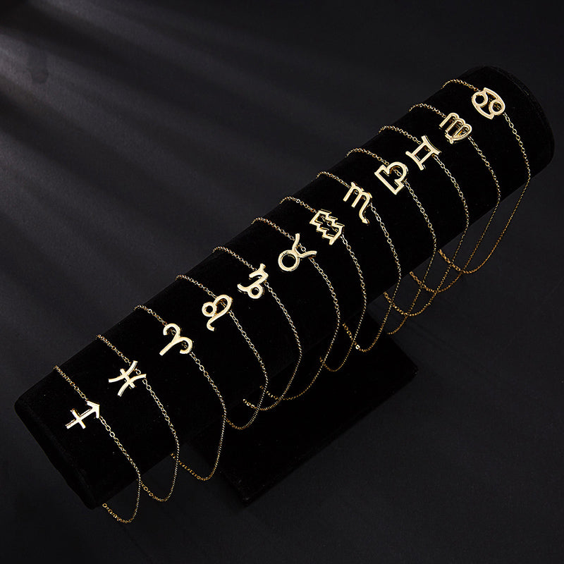 Zodiac sign necklaces with gift cards, constellation pendant necklace jewelry