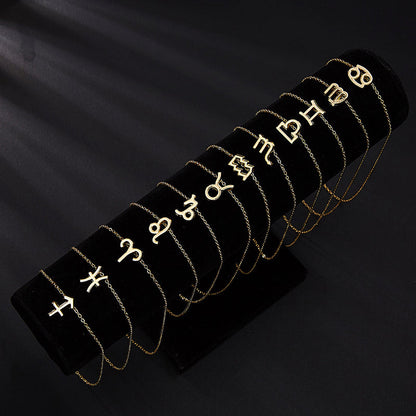 Zodiac sign necklaces with gift cards, constellation pendant necklace jewelry