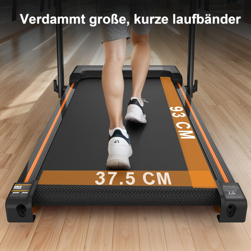 Büro-Heimtisch-Laufbänder, kompakte Schreibtisch-Laufbänder mit geneigten tragbaren Laufbändern, 2-in-1-Laufbänder zum Gehen, Laufen und Joggen, mit einer Gewichtsbelastbarkeit von 120 kg