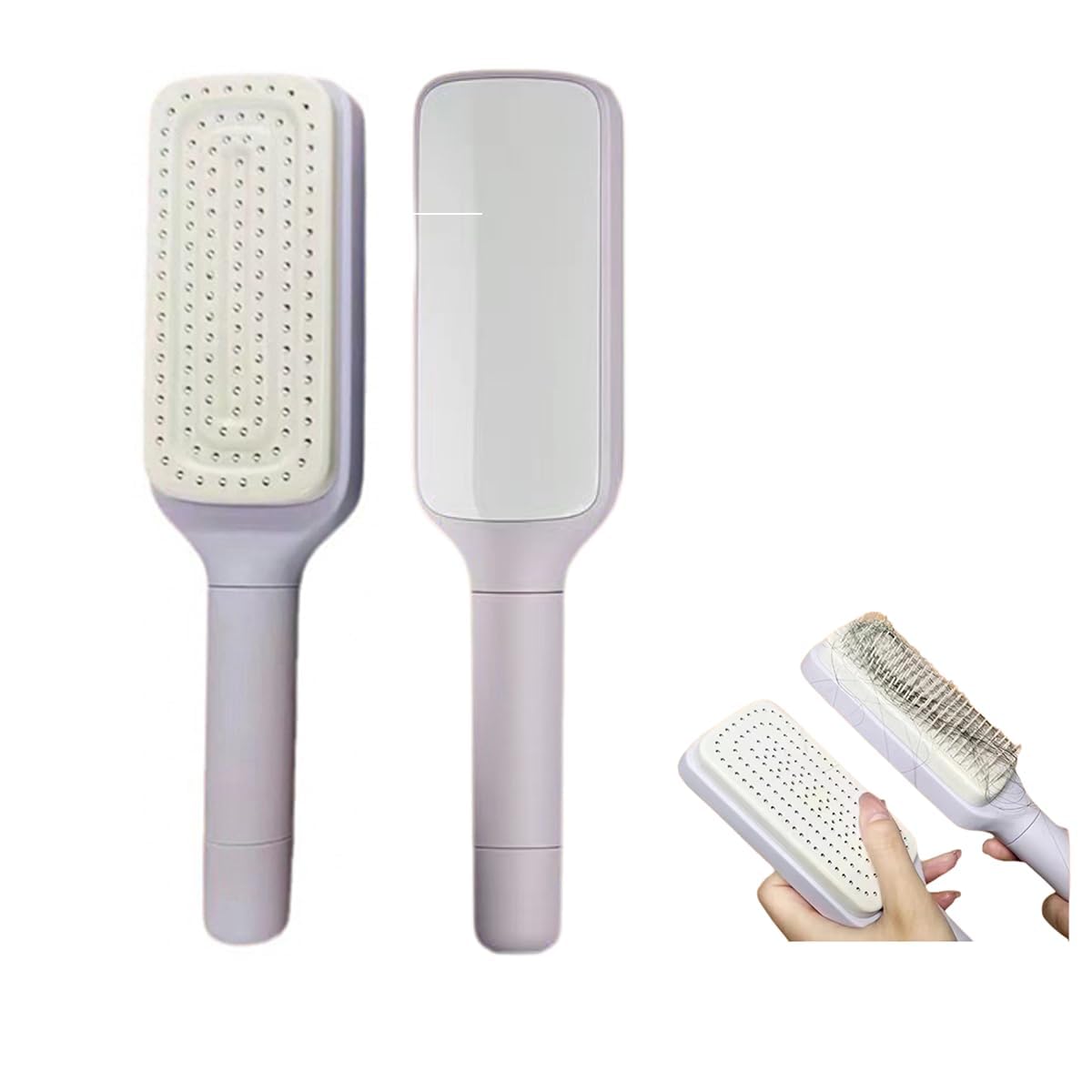 Premium Entwirr- &amp; Massage Haarbürste – Schonend &amp; Anti-Frizz in lila, für schmerzfreies Entwirren und Kopfhaut-Massage